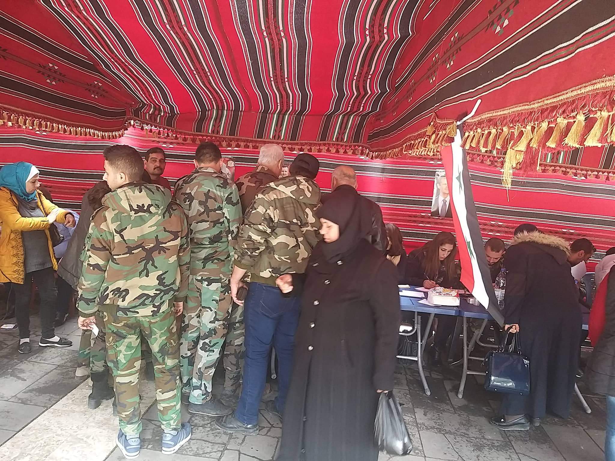 طن دم من أهالي طرطوس للجيش العربي السوري 