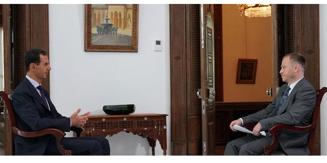 الحوار الكامل للرئيس الأسد مع مع وكالة روسيا سيغودنيا