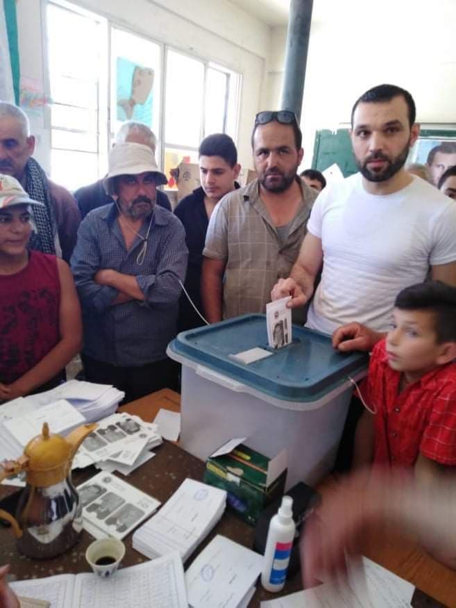 من سير العملية الأنتخابية في محافظة حماة
