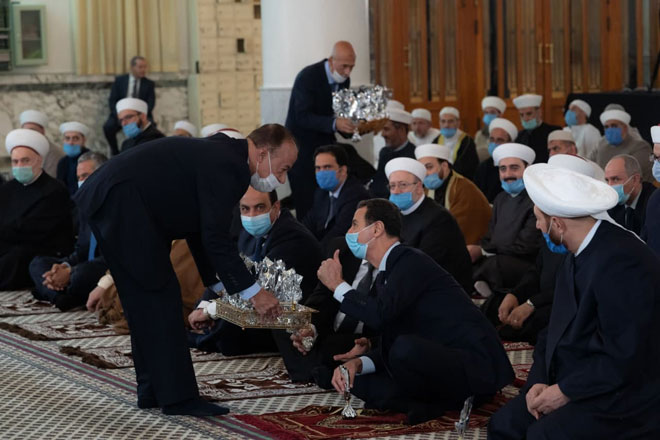 الرئيس الأسد يشارك في الاحتفال الديني بذكرى المولد النبوي الشريف