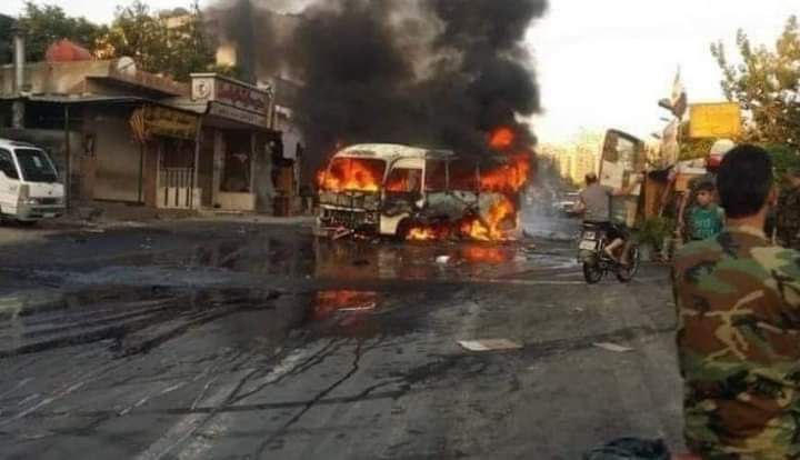 تفجير إرهابي على طريق دمشق الصبورة