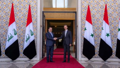 الرئيس بشار الأسد يستقبل رئيس الوزراء العراقي محمد شياع السوداني